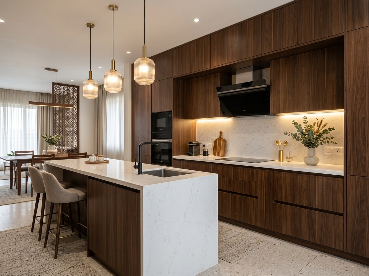 Modular kitchen design, planned around how you cook.